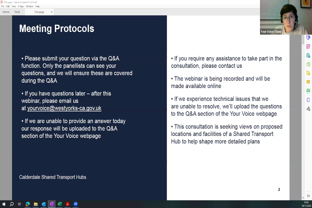 Calderdale shared transport hubs webinar