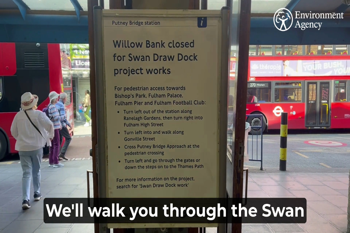 Walthrough of the diversion route from Putney Bridge Tube Station onto the Thames Path