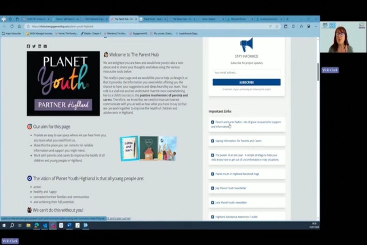 How to access the important links