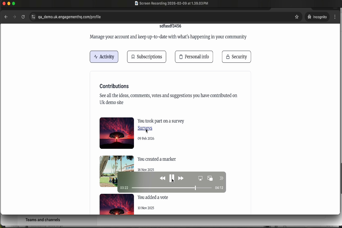 test videoa