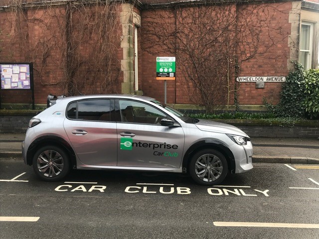 Photograph of Car Club car on Wheeldon Avenue