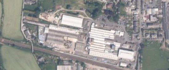 Arial view of the Angus Fire site