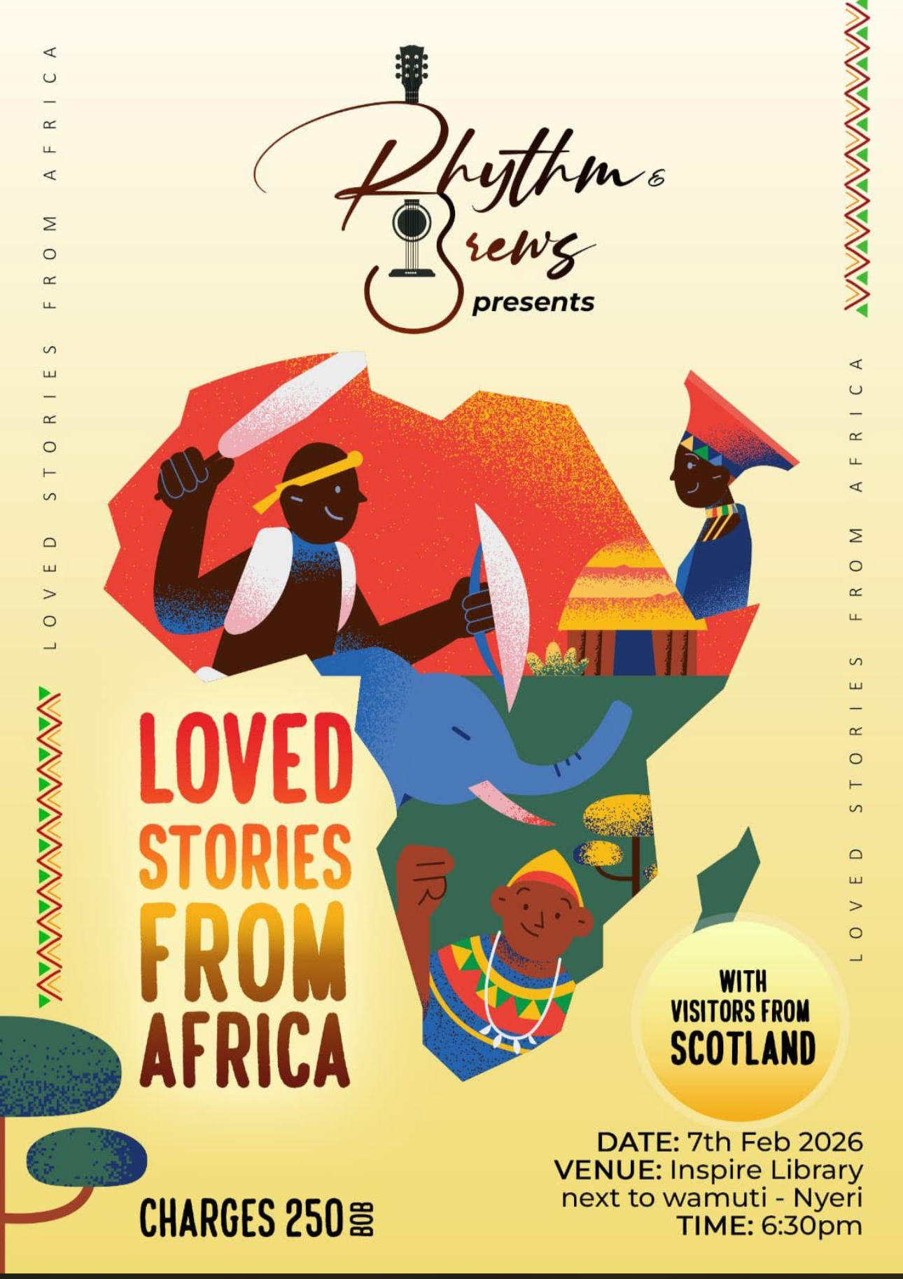 Poster from Kenya event - With visitors from Scotland