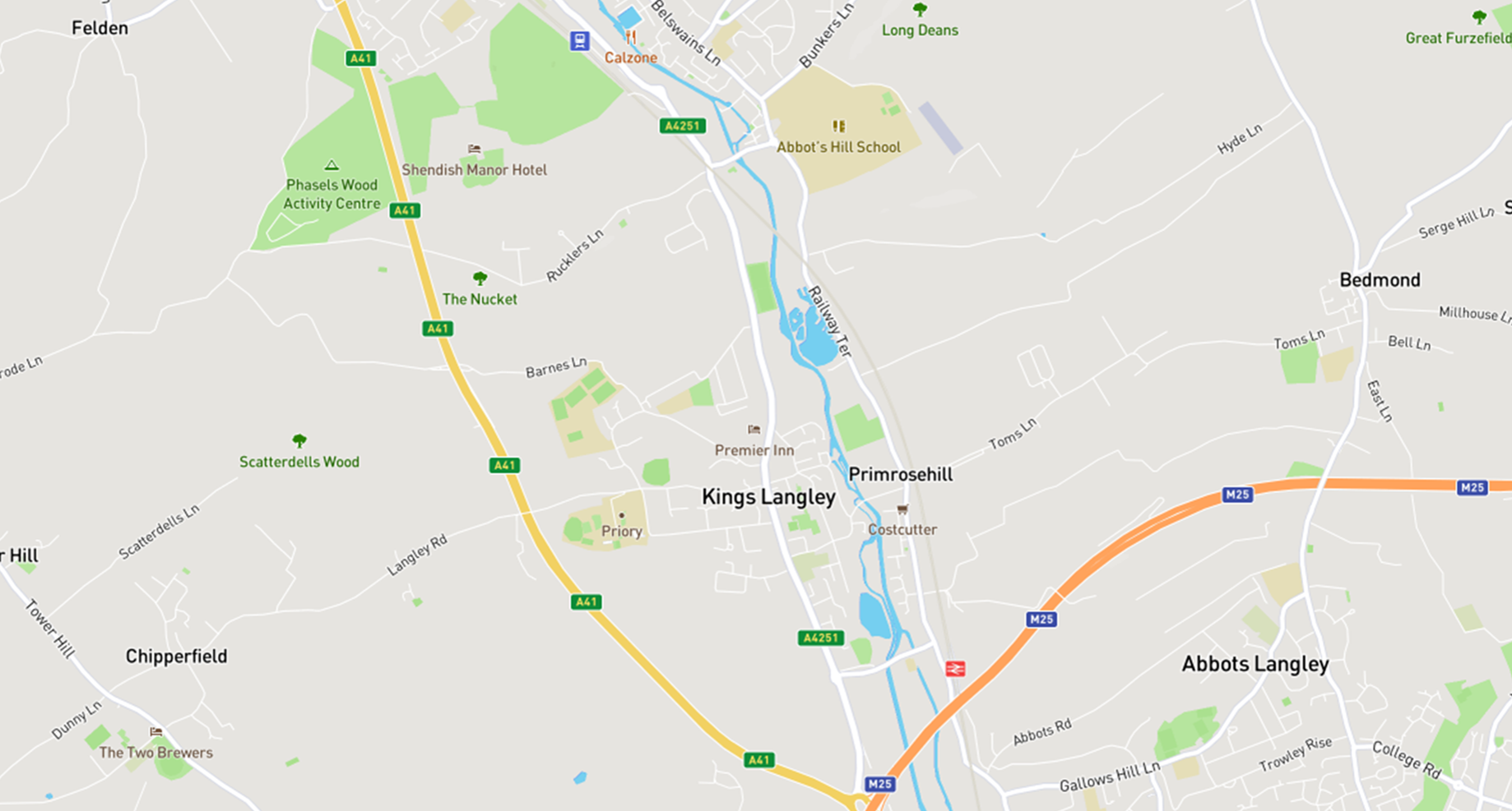 Kings Langley Map Changes to the Strategy for growth in Kings Langley