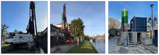 this image shows the typical equipment used for soil mixing