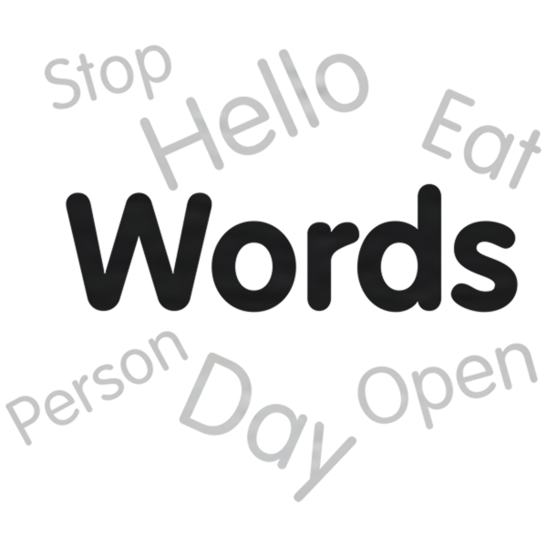Picture of different words