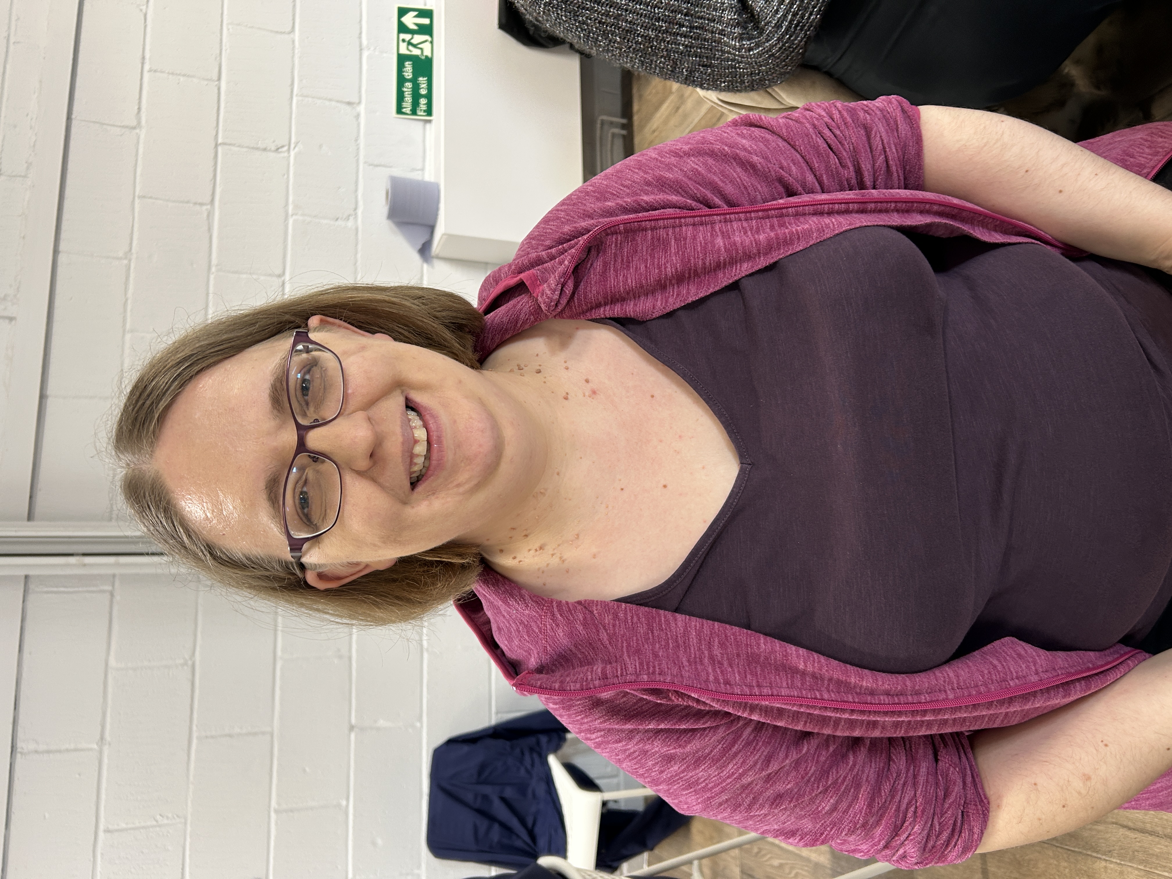 Team member, Deborah, from Coed Eva 