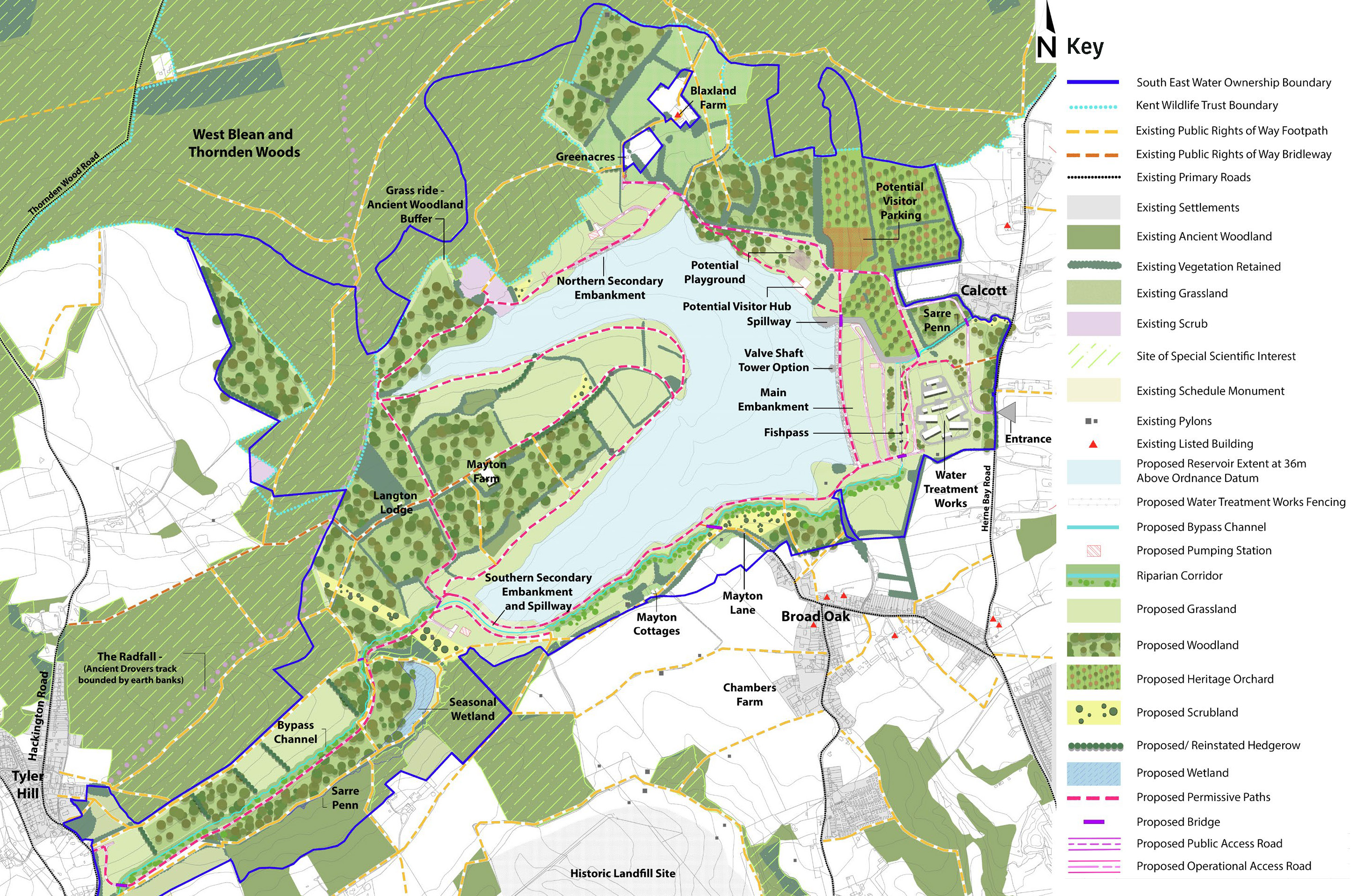 Broad Oak Water masterplan