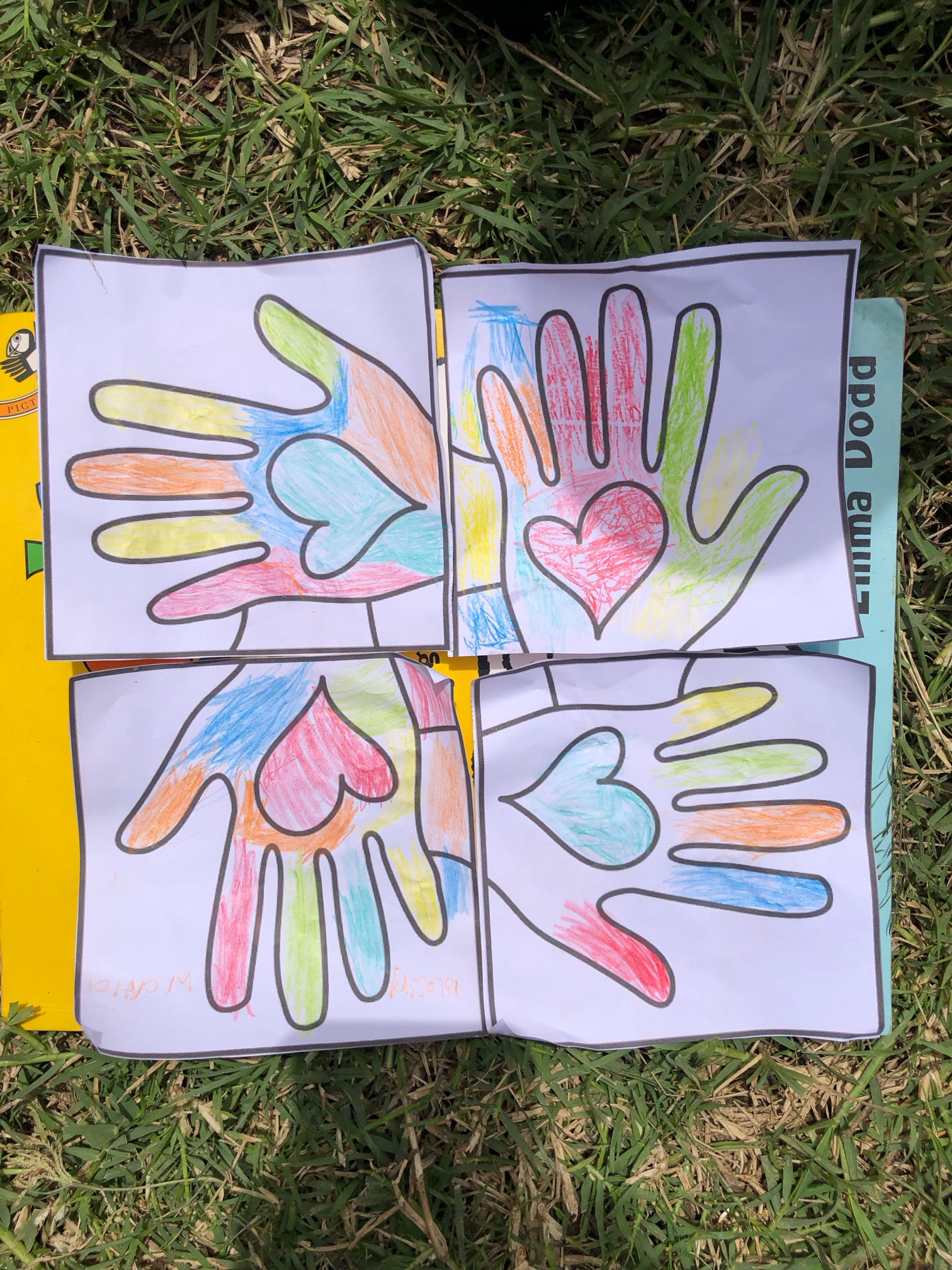 Children's colouring in