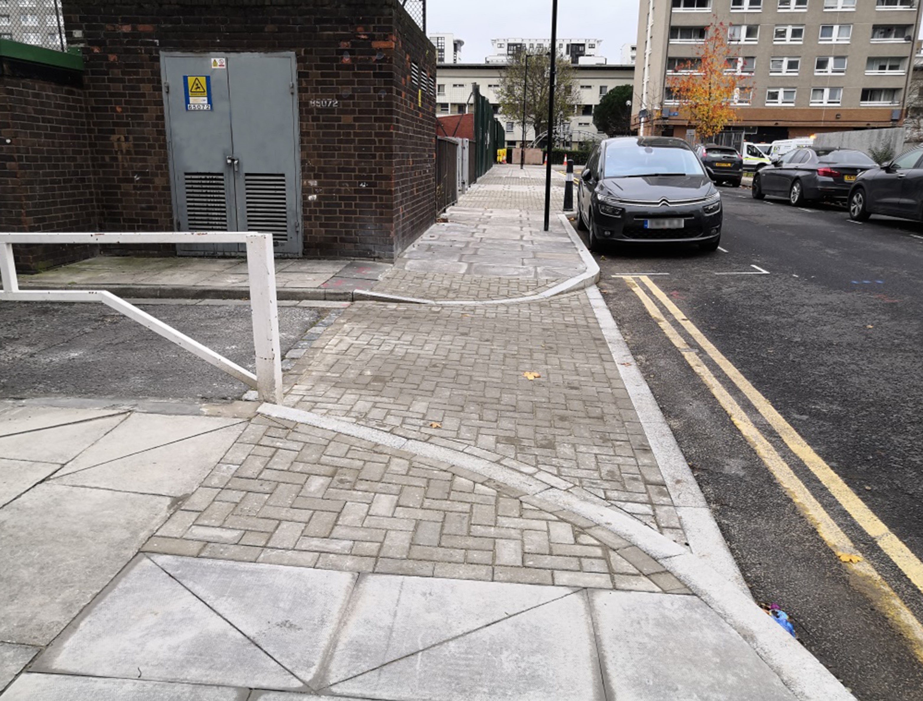 Image of completed pavement works on Malabar Street