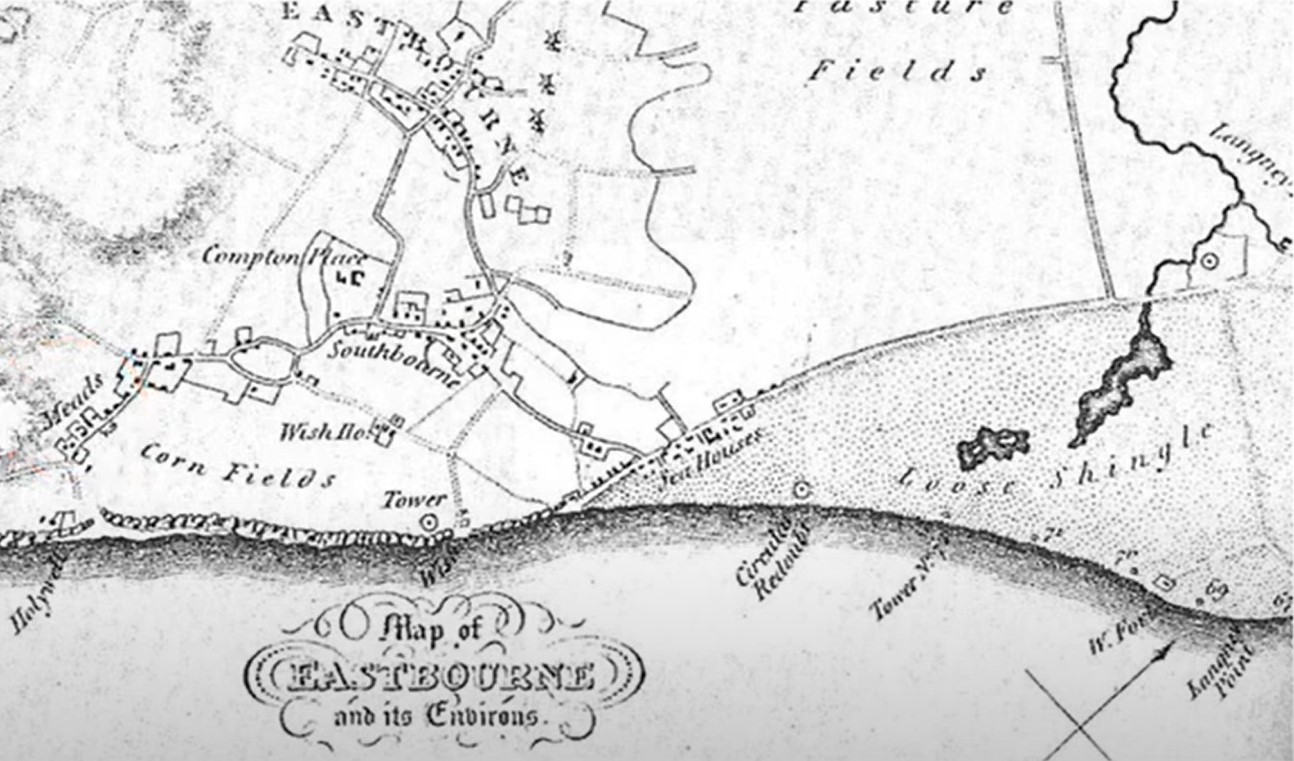 Historic map of Eastbourne and its Environs
