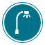 Icon representing a street light