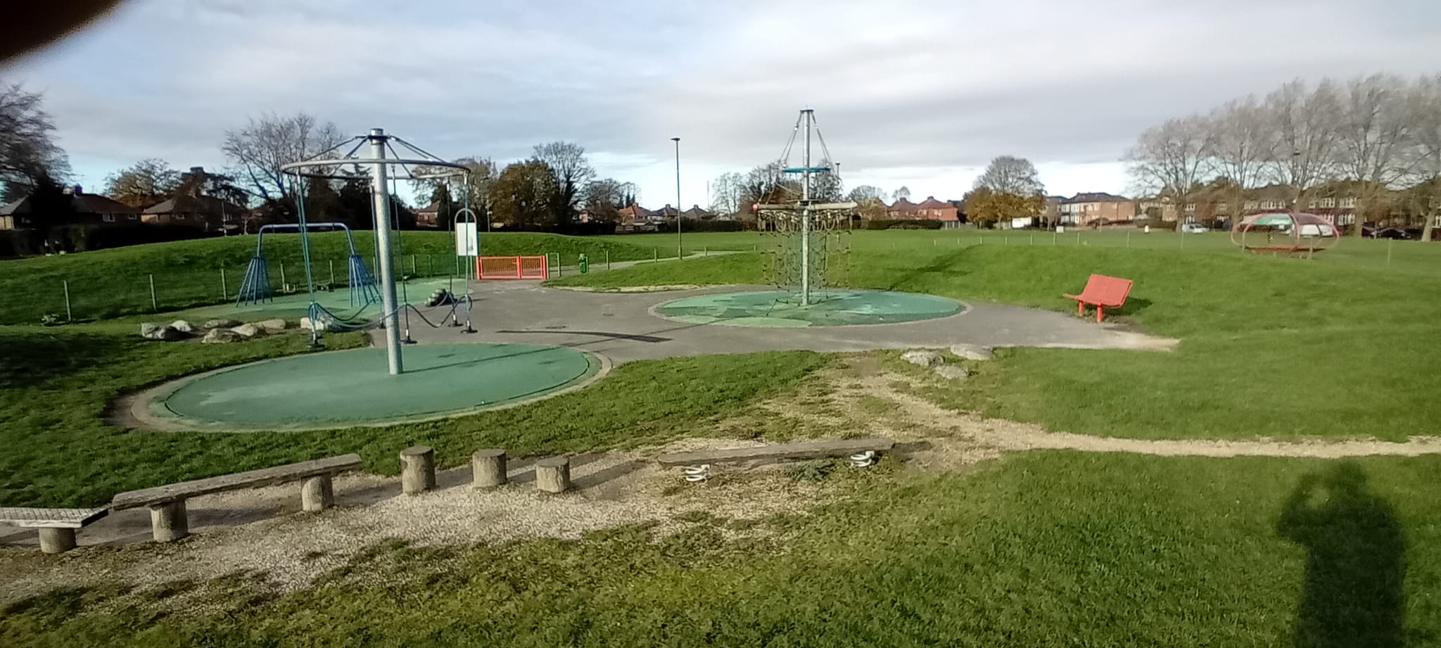 A photograph of the existing Elvaston Lane play area