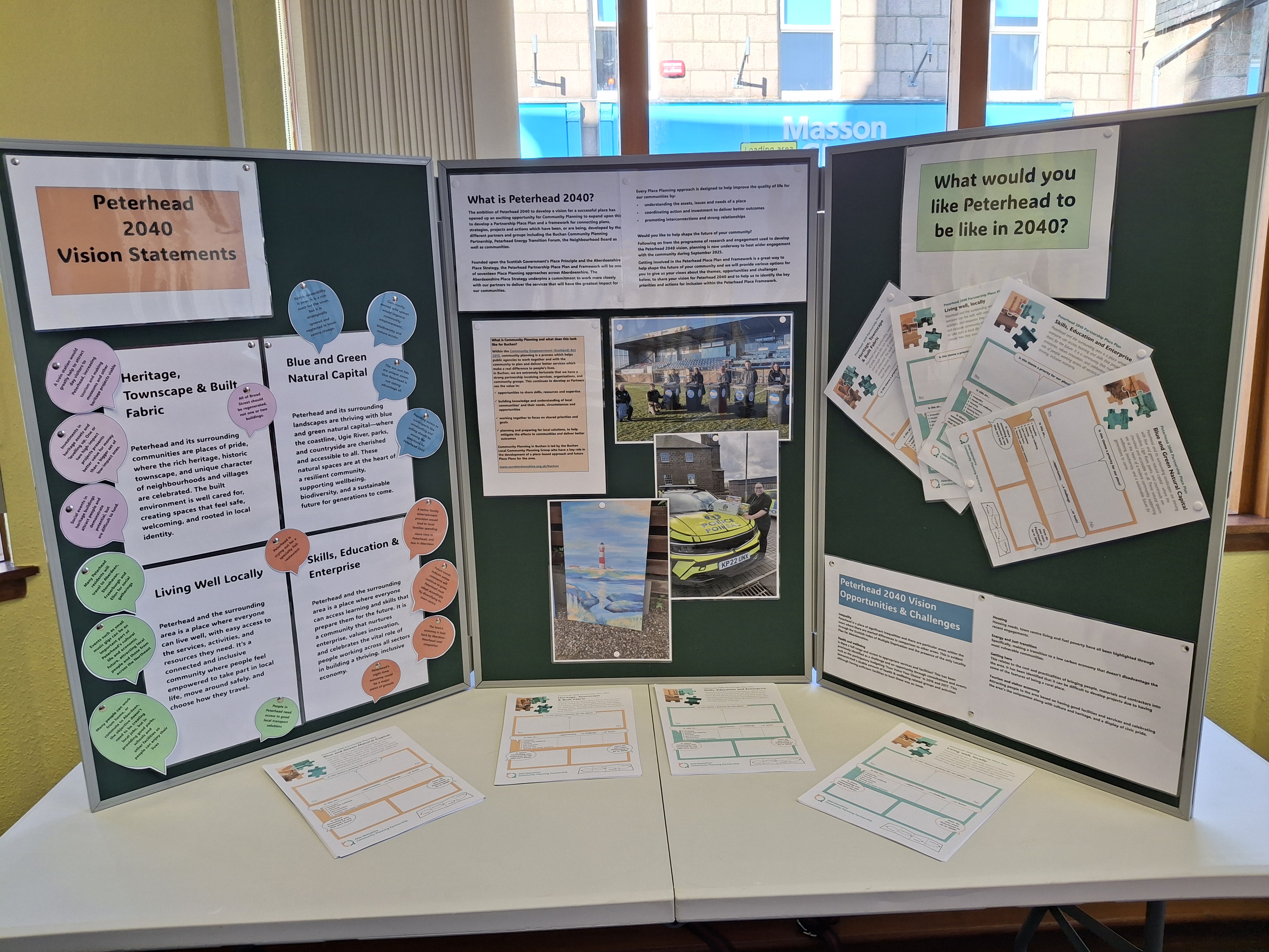 Engagement Event, Peterhead Town House, September 2025