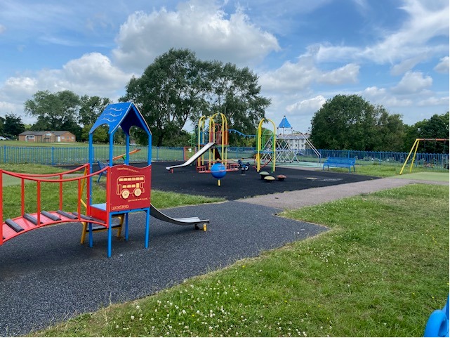 Photograph of existing play area at Knightsbridge Recreation Ground