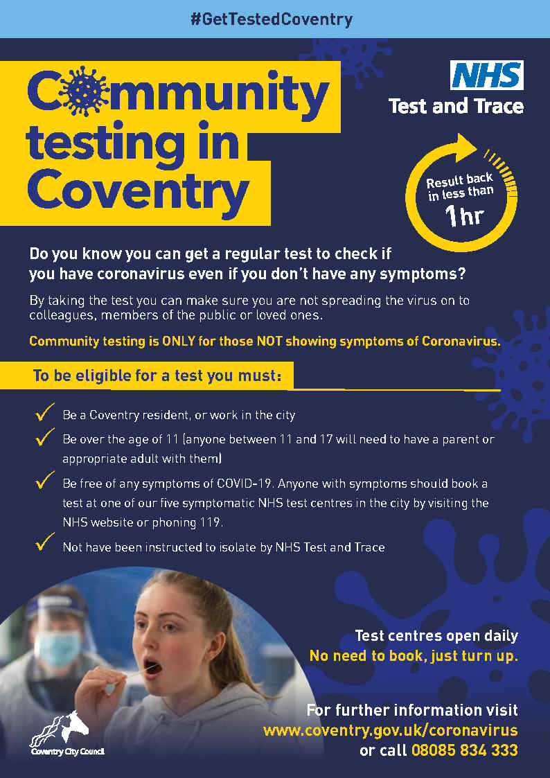 Community Testing Let's Talk Coventry