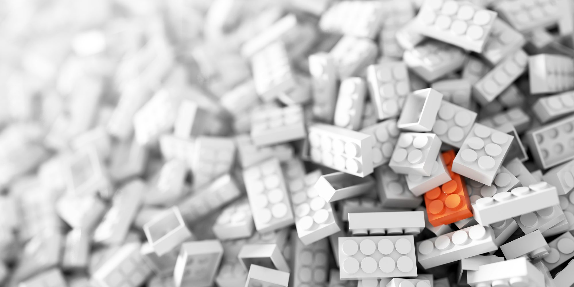 Scientific writing white building block banner image