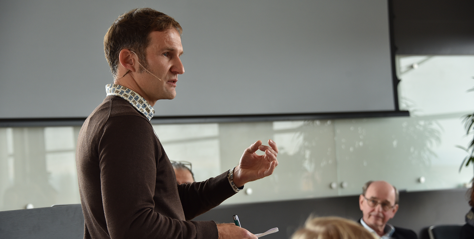 Dan Csontos teaching about grant writing