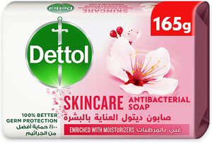 Dettol Skincare Anti-Bacterial Bathing Soap Bar Rose & Sakura Blossom Fragrance 165g Dettol Skincare Anti-Bacterial Bathing Soap Bar Rose & Sakura Blossom Fragrance 165g