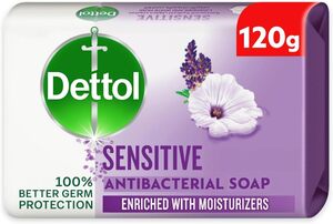 Dettol Sensitive Anti-Bacterial Bathing Soap Bar Lavender & White Musk Fragrance 120g Dettol Sensitive Anti-Bacterial Bathing Soap Bar Lavender & White Musk Fragrance 120g