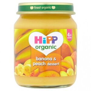 Hipp Organic Banana & Peach Baby Food (6+ Months) No Added Sugar Gluten Free 125g Hipp Organic Banana & Peach Baby Food (6+ Months) No Added Sugar Gluten Free 125g