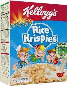 Kellogg's Rice Krispies Cereal - Artificial Colors Free, Artificial Flavors Free 375g Kellogg's Rice Krispies Cereal - Artificial Colors Free, Artificial Flavors Free 375g