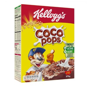 Kellogg's Coco Pops Cereal - Artificial Colors Free, Artificial Preservatives Free 375g Kellogg's Coco Pops Cereal - Artificial Colors Free, Artificial Preservatives Free 375g