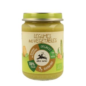 Alce Nero Organic Legumes & Vegetables Baby Puree (6+ Months) Gluten Free Aroma Free Thickeners Free 140g Alce Nero Organic Legumes & Vegetables Baby Puree (6+ Months) Gluten Free Aroma Free Thickeners Free 140g