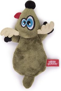 Hear Doggy Flattie Gator With Chew Guard Technology And Silent Squeak Technology Plush Dog Toy 1pc Hear Doggy Flattie Gator With Chew Guard Technology And Silent Squeak Technology Plush Dog Toy 1pc