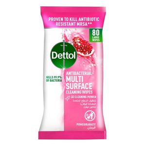 Dettol Pomegranate Antibacterial Multi Surface Cleaning Wipes With Resealable Lid Large Wipes 80wipes Dettol Pomegranate Antibacterial Multi Surface Cleaning Wipes With Resealable Lid Large Wipes 80wipes