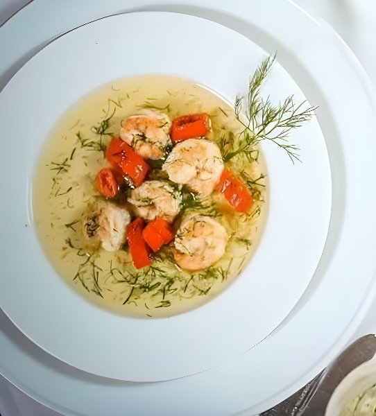شوربة دجاج بالكريمة