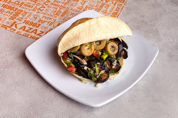 Alexandrian Fried Eggplant Sandwich