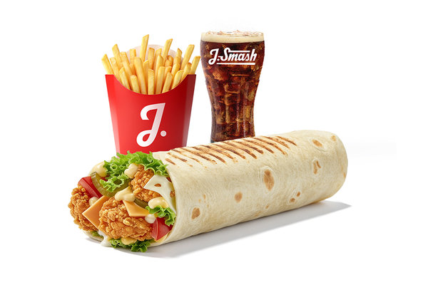 Chicken J Original Wrap Meal