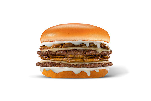 Creamy Mushroom Burger Sandwich