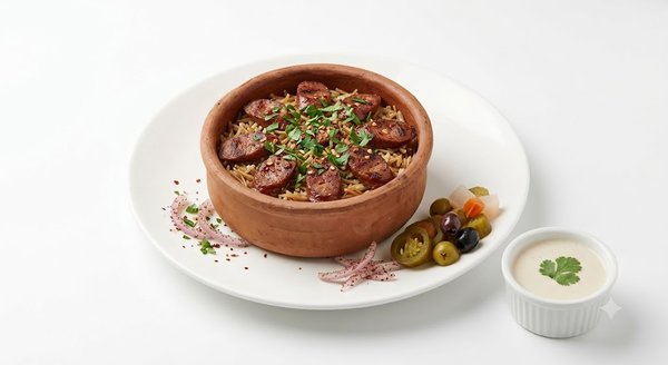 Rice with Sojouk Tagen