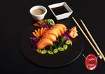 Salmon  Sashimi  اوشي سوشي (مغلق) restaurant 