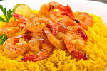 طبق أرز جمبرى وكارى  ماي كوين restaurant 