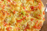 Mix Cheese Oriental Pizza  Exception Pizza  restaurant 