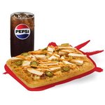 في البادجت مع بيبسي  بيتزا هت restaurant 