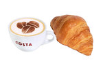 عرض كابتشينو مع كرواسون سادة  Costa Coffee restaurant 