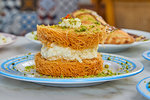 Konafa with Cheese  Enab Beirut Egypt restaurant 