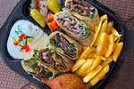 Arabian Meat Shawerma Plate  Abou Fares El Soury restaurant 