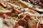 Chicken Shawerma with Mozzarella Mano'usha  Bab Sharqy restaurant 