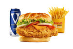 اشتري ساندوتش واحصل على كومبو وسط مجاني  دجاج كنساس restaurant 
