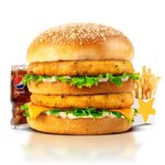 كومبو دبل هاردي دجاج - حجم كبير  هارديز restaurant 