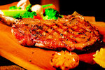 Rib Eye Steak Dish  Il Pennello Ceramic Cafe restaurant 