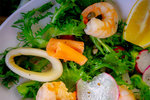 Seafood Salad  Il Pennello Ceramic Cafe restaurant 