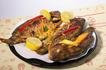 Grilled Tilapia Oil & Lemon  ذا برميم سي فود اند بيف restaurant 