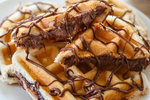 Nutella Waffle  Il Pennello Ceramic Cafe restaurant 