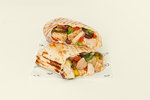 Chicken Melt Wrap  ليتشي restaurant 